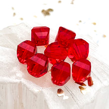Load image into Gallery viewer, 8mm Light Siam Premium Austrian Crystal Lucerna Bead -8pcs
