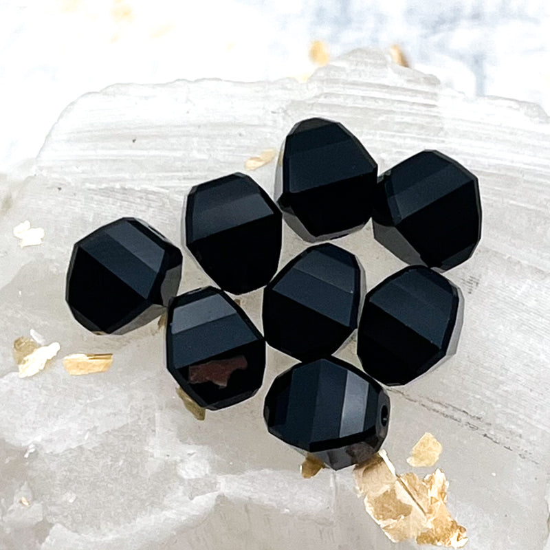 8mm Jet Premium Austrian Crystal Lucerna Bead -8pcs