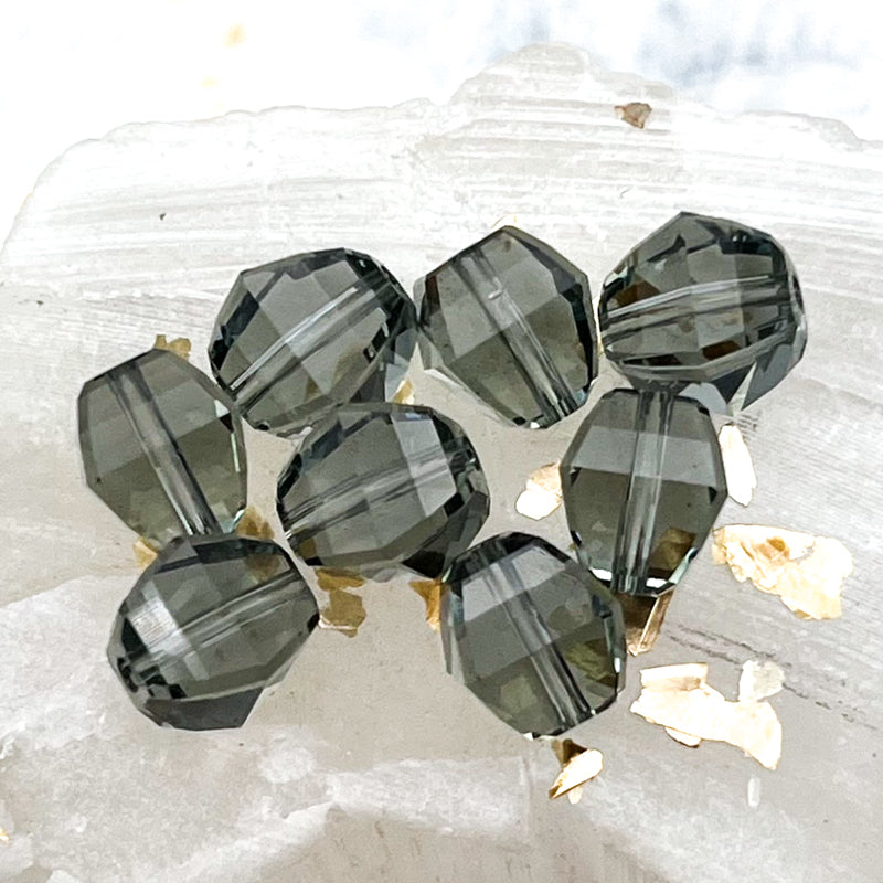 8mm Black Diamond Premium Austrian Crystal Lucerna Bead -8pcs