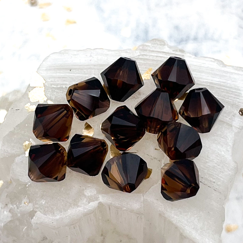 8mm Topaz Blend Xilion Bead Premium Austrian Crystal-12 pcs