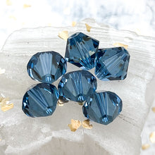 Load image into Gallery viewer, 10mm Denim Blue Xilion Bead Premium Austrian Crystal-6 pcs

