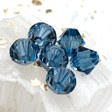 Load image into Gallery viewer, 10mm Denim Blue Xilion Bead Premium Austrian Crystal-6 pcs
