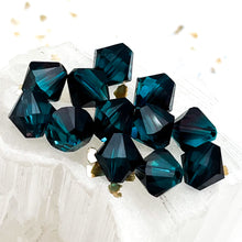 Load image into Gallery viewer, 8mm Burgendy Blue Zircon Blue Xilion Bead Premium Austrian Crystal-12 pcs

