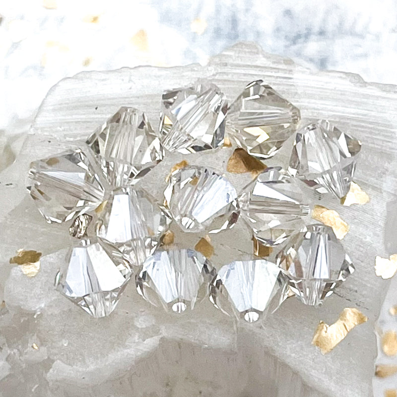 8mm Silver Shade Xilion Bead Premium Austrian Crystal-12 pcs