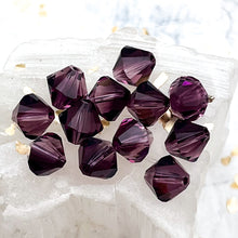 Load image into Gallery viewer, 8mm Amethyst Blend Xilion Bead Premium Austrian Crystal-12 pcs
