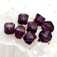 Load image into Gallery viewer, 8mm Amethyst Premium Austrian Crystal Lucerna Bead -8pcs
