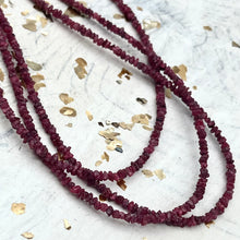 Load image into Gallery viewer, Pre-Order Magenta Faceted Rustic Diamond Bead Strand

