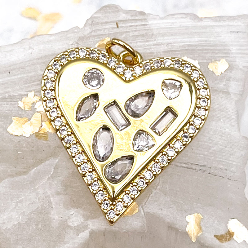 18K Gold Plated Pieces of My Heart Pendant