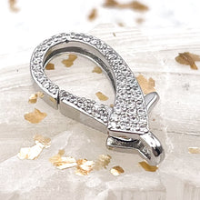 Load image into Gallery viewer, 27mm Platinum Lobster Claw Clasp
