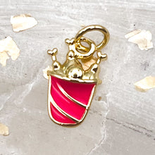 Load image into Gallery viewer, 18K Gold Fried Chicken Bucket Charm
