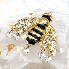 Load image into Gallery viewer, Golden Bee Pendant With Rhinestones
