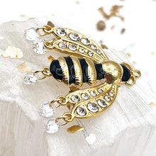 Load image into Gallery viewer, Golden Bee Pendant With Rhinestones
