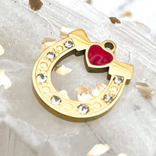 Load image into Gallery viewer, 18K Gold Plated Horse Shoe Charm
