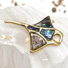 Load image into Gallery viewer, 18K Gold Plated Manta Ray Fish Pendant
