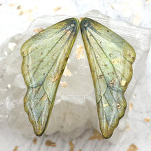 Load image into Gallery viewer, Yellow With Gold Foil Wings-2pcs
