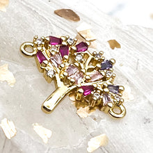 Load image into Gallery viewer, 18K Gold Plated Tree Of Life Connector Charm
