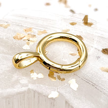 Load image into Gallery viewer, 18K Gold Plated Brass Spring Gate Rings
