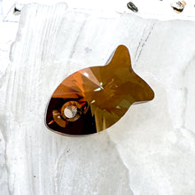 Load image into Gallery viewer, 18mm Austrian Crystal Copper Fish Pendant
