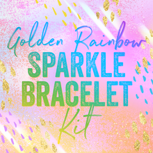 Load image into Gallery viewer, Colorful Golden Brass Cubic Zirconia Link
