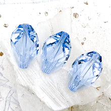 Load image into Gallery viewer, Pre-Order 20x13.5mm Light Sapphire Austrian Crystal Cubist Beads - 3pcs
