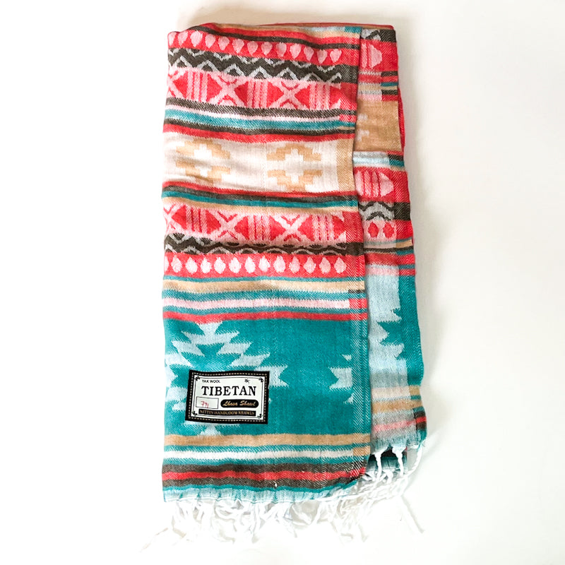 Heavy/Thick Handloom Tibetan Yak Wool Scarf/Blanket - Tucson Find