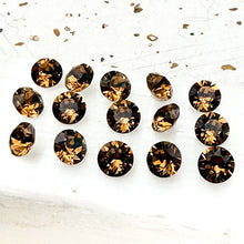 Load image into Gallery viewer, Light Smoked Topaz Foiled Crystal Set - 15pcs
