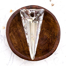 Load image into Gallery viewer, Pre-Order 39mm Austrian Crystal Silver Shade Spike Pendant
