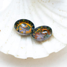 Load image into Gallery viewer, Under the Sea Vintage German Glass Charm Pair
