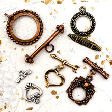 Load image into Gallery viewer, Mixed Metal Toggle Clasps - 5pcs

