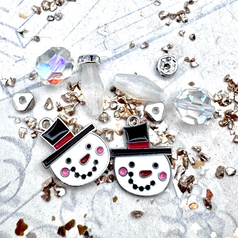 Shimmering Snowman Earring Kit