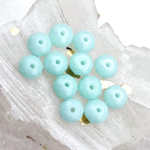 Load image into Gallery viewer, 6mm Mint Alabaster Premium Austrian Crystal Briolette Beads - 12pcs
