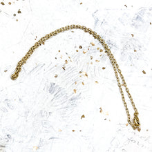 Load image into Gallery viewer, Pre-Order 18&quot; Antique Gold Fine Cable Chain Necklace
