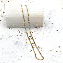 Load image into Gallery viewer, Pre-Order 18&quot; Antique Gold Fine Cable Chain Necklace
