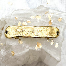 Load image into Gallery viewer, Antique Gold Small Rectangle Bracelet Link
