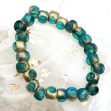 Load image into Gallery viewer, Pre-Order 5mm Trica Sea Green with Etched, Gold, and AB Finishes
