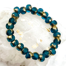Load image into Gallery viewer, 5mm Trica Matte Pacific Blue with Gold
