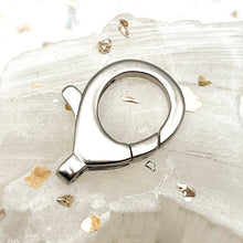 Load image into Gallery viewer, 24mm Matte Silver Lobster Claw
