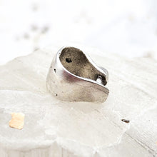 Load image into Gallery viewer, Antique Silver Plated Brass Pinch Bail
