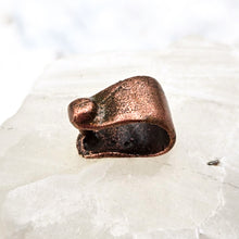Load image into Gallery viewer, Antique Copper Plated Brass Pinch Bail
