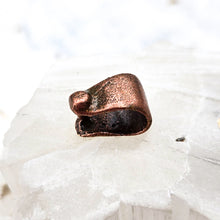 Load image into Gallery viewer, Antique Copper Plated Brass Pinch Bail
