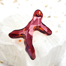 Load image into Gallery viewer, 40mm Red Magma Coral Pendant Austrian Crystal
