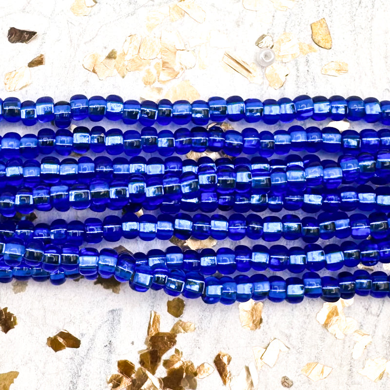 8/0 Patriotic Blue Seed Bead Hank