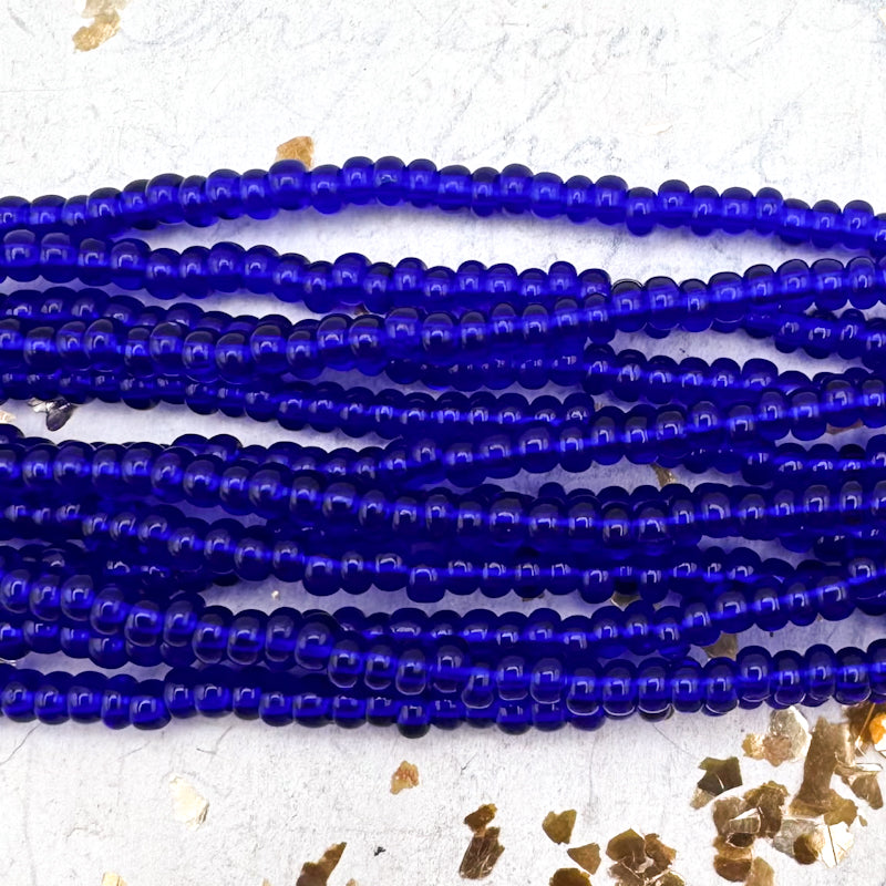 8/0 Blue Tides Seed Bead Hank