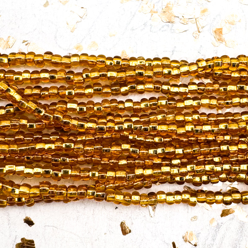 8/0 Grab That Gold Seed Bead Hank Mix