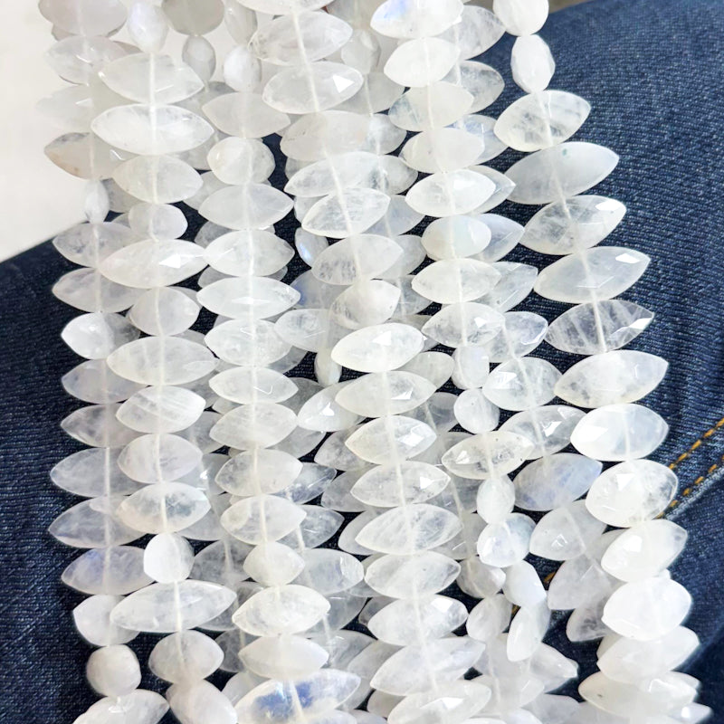 Pre-Order Faceted Marquese Moonstone Strand  (C)