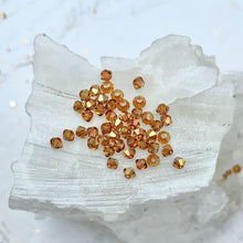 Load image into Gallery viewer, 3mm Crystal Copper Premium Crystal Bead Set - 48 Pcs
