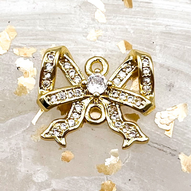 18K Gold Plated Bowknot Pendant