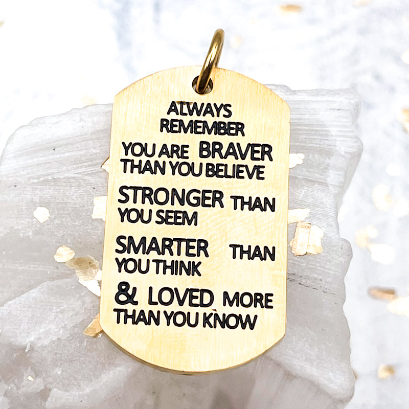 Golden Always Remember Charm