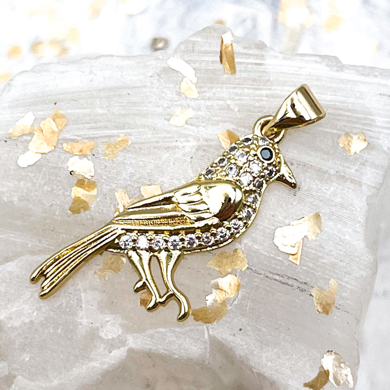 18K Gold Plated Bird Pendant