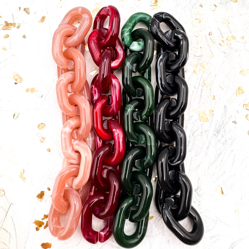 Oval Handmade Acrylic Cable Chains